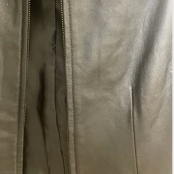 ⭐️ Lambskin Leather Jacket Zip Rock Grunge Country Hipster Boho Chic Hip Jacket - Picture 3 of 5